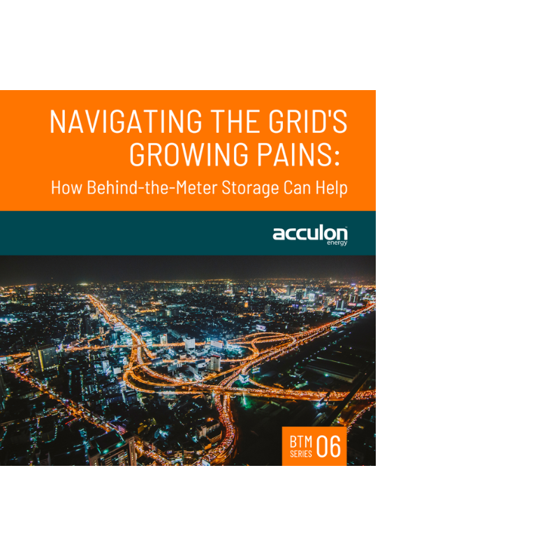 Navigating the Grid's Growing Pains: How Behind-the-Meter Storage Can ...